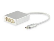 Equip 133453 USB type C mannelijk naar DVI-I dual link vrouwelijk adapter, 15 cm
