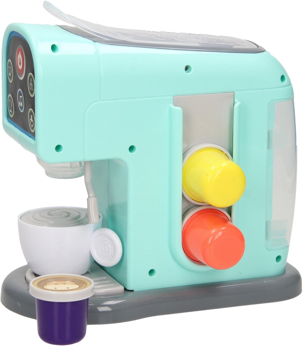 Speelgoed koffiemachine met kopjes