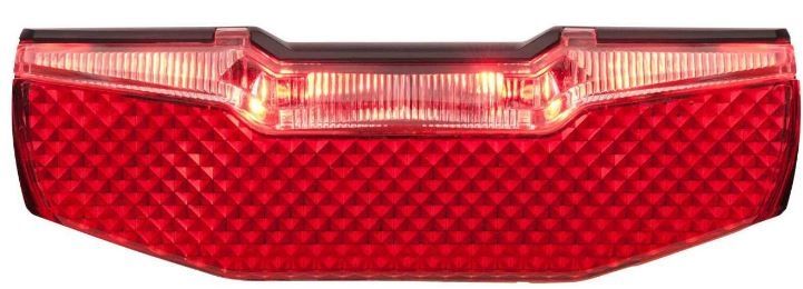 Axa dragerachterlicht blueline steady e 6-12v 80 mm - rood