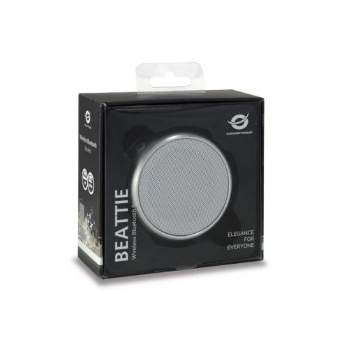Conceptronic Beattie 01s draadloze bluetooth speaker, micro-USB, 3W, 150 - 20000 Hz, zilver