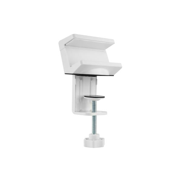 Equip 650806 clamp-on powerstrip holder, abs, steel, white