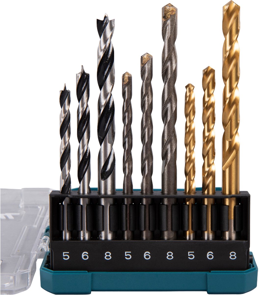 Makita accessoires makita boor-assortiment 9 stuks - d-71962