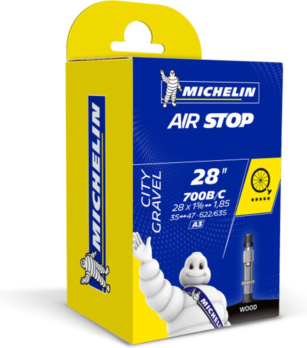 Michelin binnenband 28” – airstop a3 – hollands (dunlop) ventiel – ventiellengte: 40mm – etrto-maat: 35 47-622 635
