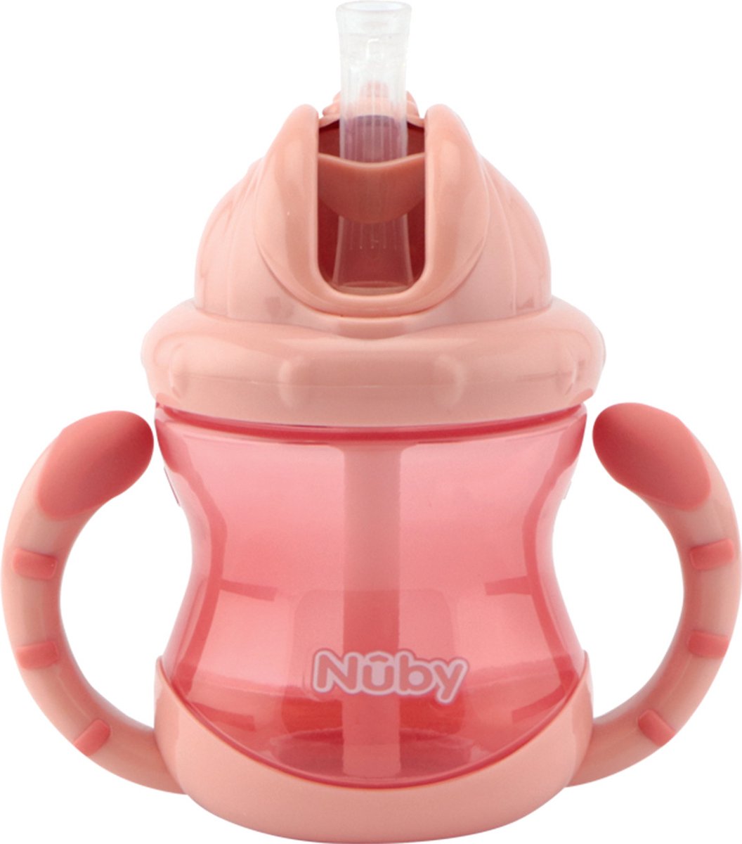 Nûby nuby flip-it drinkbeker - 240 ml - roze