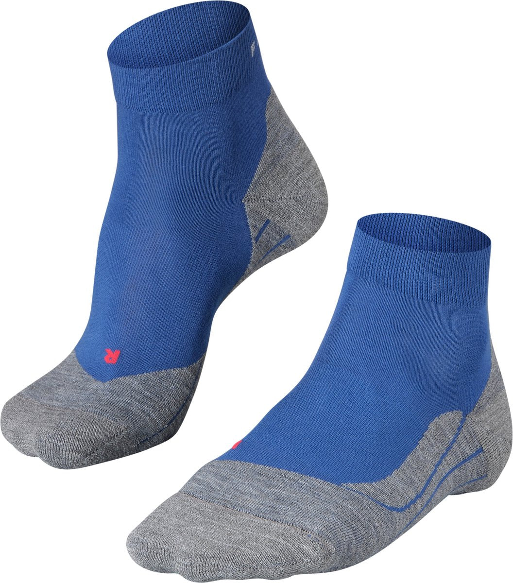 Falke ru4 short anti-blaar katoen functioneel materiaal hardloopsokken heren blauw - maat 39-41