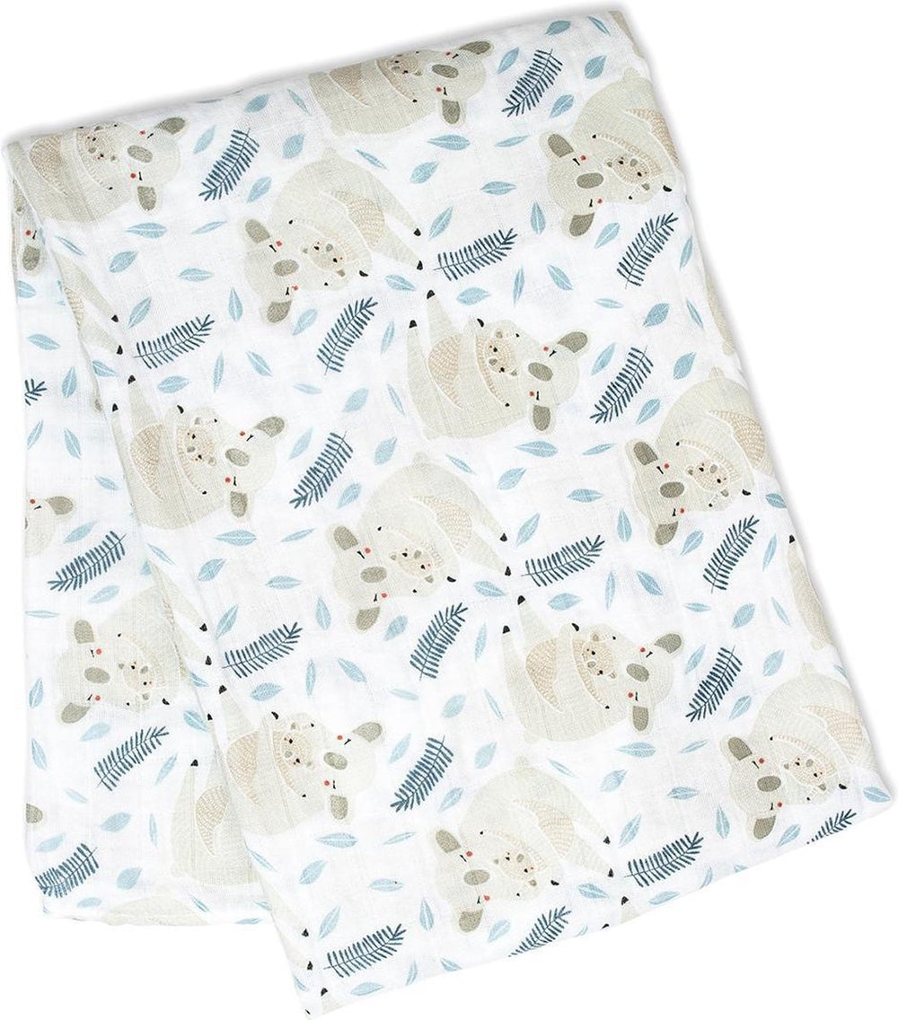 Lulujo - hydrofiele doek - swaddle - katoen - 120x120 cm - modern koala