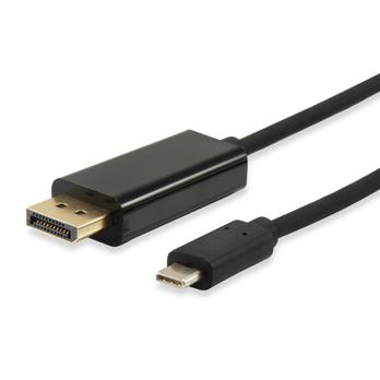 Equip 133467 USB type-C naar DisplayPort-kabel, mannelijk mannelijk, recht, 1,8 m, zwart