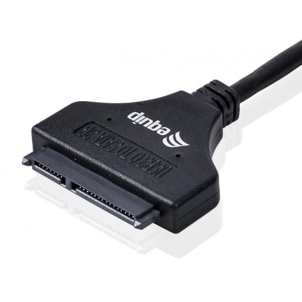 Equip 133471 USB3.0 naar SATA-adapter, mannelijk mannelijk, 0,5 m, zwart