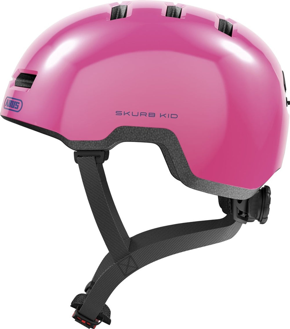 Abus skurb kid - fietshelm - kinderen shiny pink s (45 - 50 cm)