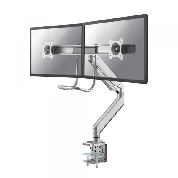 Neomounts Neomounts NM-D775DXSILVER Flatscreen-tv-bureaubeugel Klem 8 kg, 1032, 100x100mm, Zilver