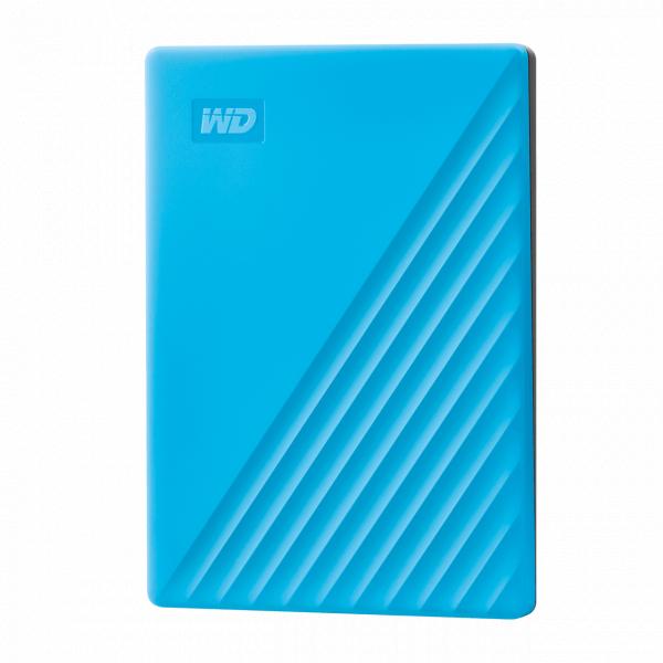 Western Digital wdbpkj0040bbl-wesn my passport externe harde schijf, 4 TB, USB 3.2 gen 1, blauw