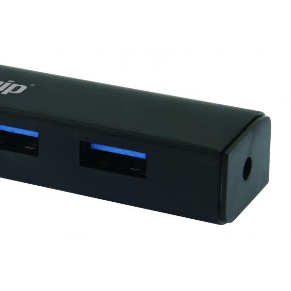 Equip 128953, 4-port usb hub, usb 3.2 gen 1 type-a, 5000 mbit s, black