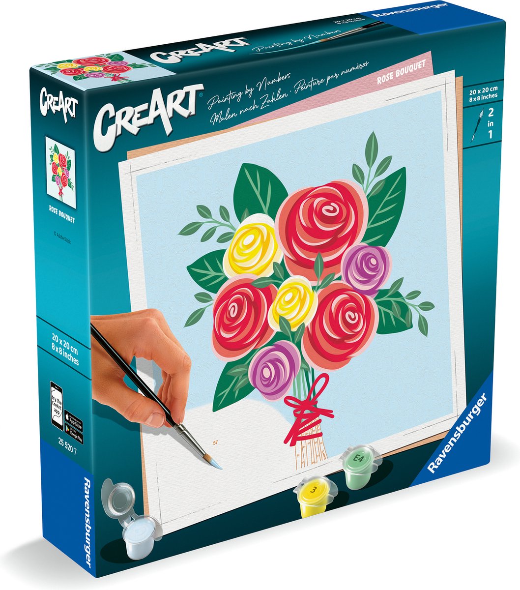 Ravensburger creart schilderen op nummer - rozenboeket