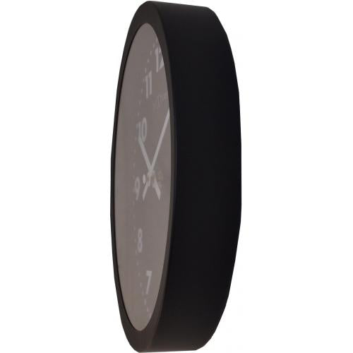Nextime klok 2906ma mercure, ø 25 cm, wand, zwart