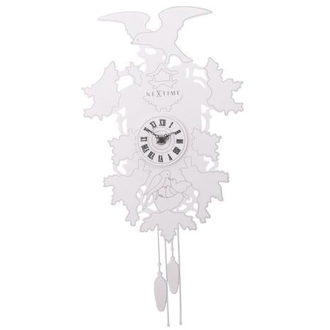Nextime klok 2988 koekoek weeble, 41x21 cm, wand, wit