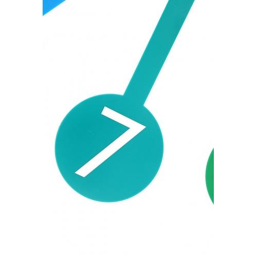 Nextime klok 2995di kleurengids, ø 60 cm, wand, meerkleurig