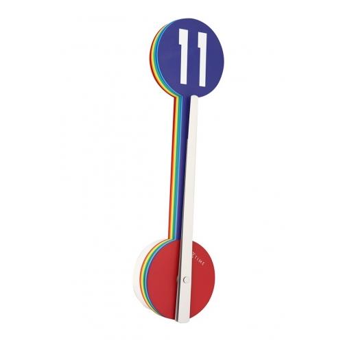 Nextime klok 2995di kleurengids, ø 60 cm, wand, meerkleurig