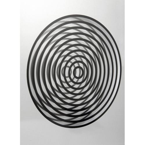 Nextime klok 3028 op klok, 16x30,2 cm, wand, glas, zilver