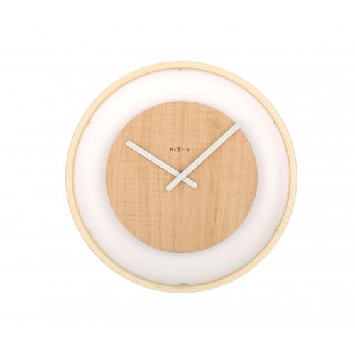 Nextime klok 3046 houten lus, ø30 cm, muur, hout