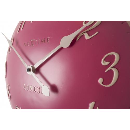 Nextime klok 3084rz london arabic, ø34,5 cm, wand, roze wit
