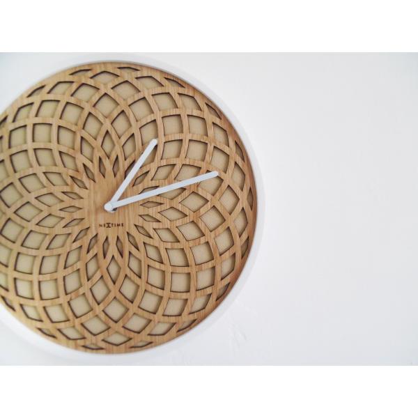 Nextime klok 3150be zon klein, ø35 cm, wand, beige