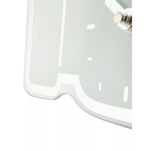 Nextime klok 5185wi mini duim omhoog, 20,5x21 cm, wand, wit zilver
