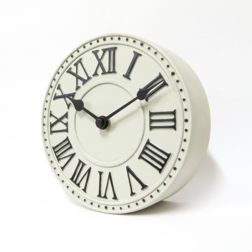 Nextime klok 5187wi london tafel, ø16 cm, wand, wit zwart+b32