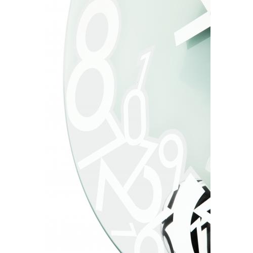 Nextime klok 8115 verlaagd, ø43 cm, wand, zilver