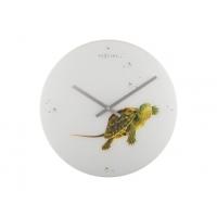 Nextime klok 8137 schildpad, ø43 cm, wand, witgroen