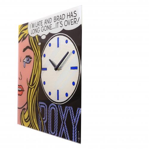 Nextime klok 8153 bioscoopdatum, 43x43,2 cm, wand, zwart multikleur