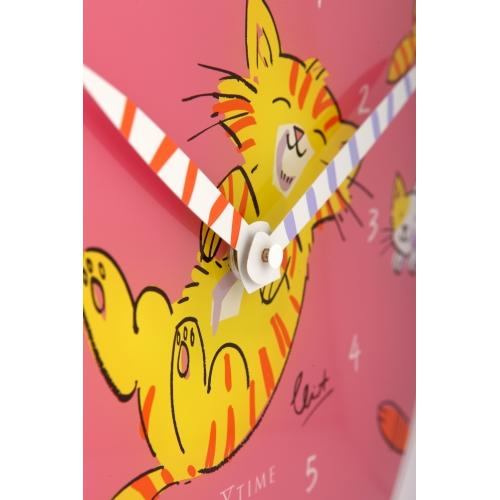 Nextime klok 8810 kietel mijn buik, ø30 cm, muur, roze multikleur