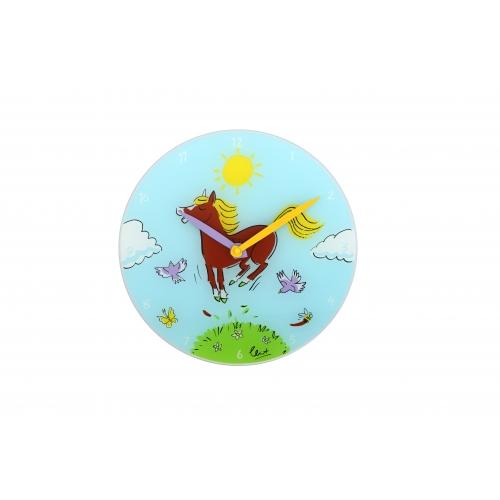 Nextime klok 8812 jump for joy, ø30 cm, muur, blauw multikleur