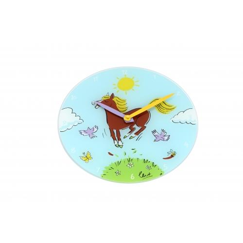 Nextime klok 8812 jump for joy, ø30 cm, muur, blauw multikleur