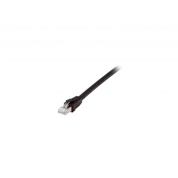 Equip 608050 patchkabel, cat8.1, s ftp (s-stp) rj-45, rj-45, zwart, 1m