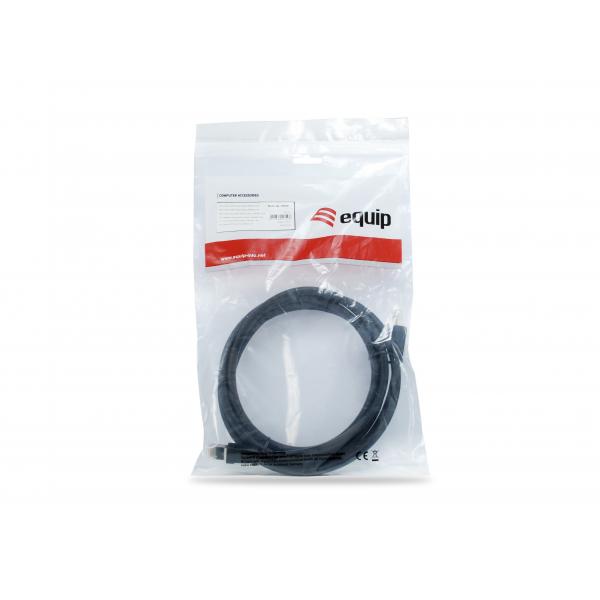 Equip 608051 patchkabel, cat8.1, s ftp (s-stp) rj-45, rj-45, zwart, 2m