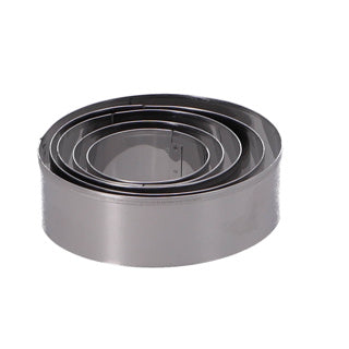 Patisse set uitsteekvormen RVS rond 5-delig