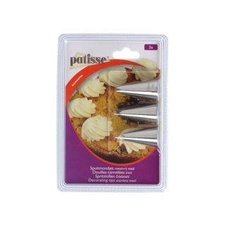 Patisse spuitmondjes RVS 3 delig