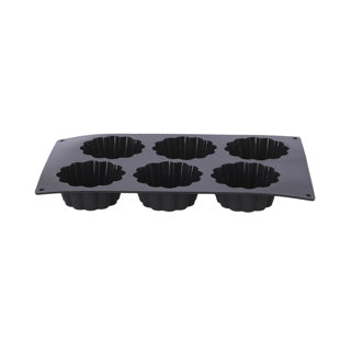 Patisse starflex mini taartvorm 6 vaks 29 x 17 cm | 2 stuks