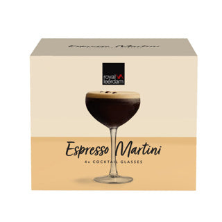 Royal leerdam espresso martini glazen set 4