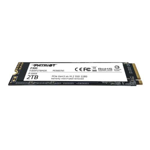 Patriot p300p2tbm28 p300 ssd, 2 TB, M.2 2280, PCIe 3x4, NAND, HMB-cache, 2100 1650 MB/s, 290 kbps