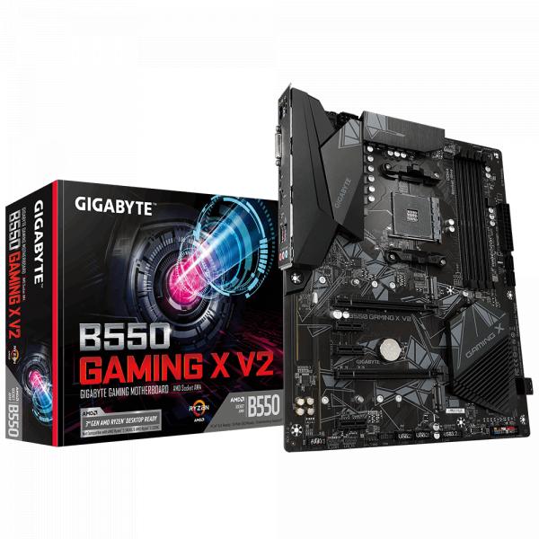 Gigabyte b550 gaming x v2, atx, amd ryzen, am4, 4x ddr4, 3200 MHz, m.2, 100 gb, tpm