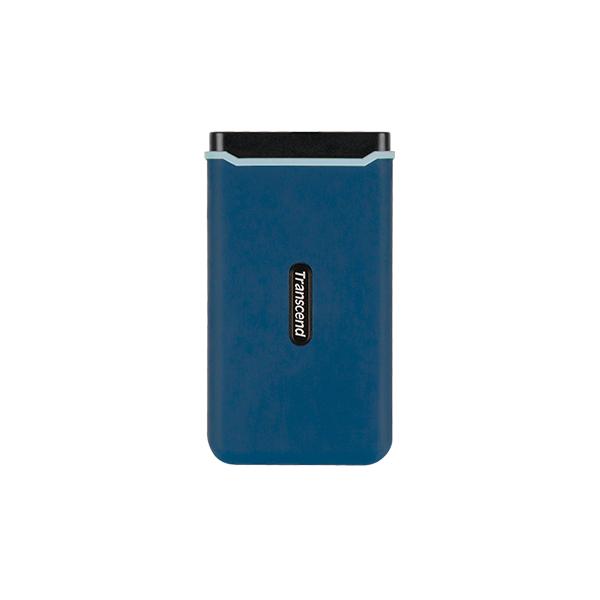 Transcend TS250GESD370C ESD370C externe SSD, 250 GB, USB type-A-C, PCIe, 1050 950 MB/s, marineblauw