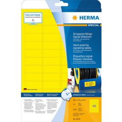 Herma 8030 geel polyesterfolie 45,7x21,2