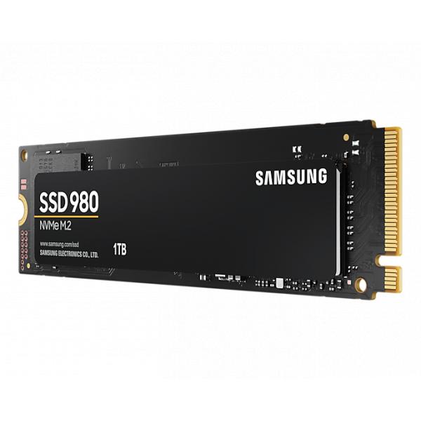 Samsung mz-v8v1t0bw 980 ssd, 1 tb, nvme m.2, pcle 3.0, 3500 3000 mb s, 480k 500k iops