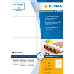 Herma 9538 rechteck weiß 480stück(e) selbstklebendes etikett (9538)