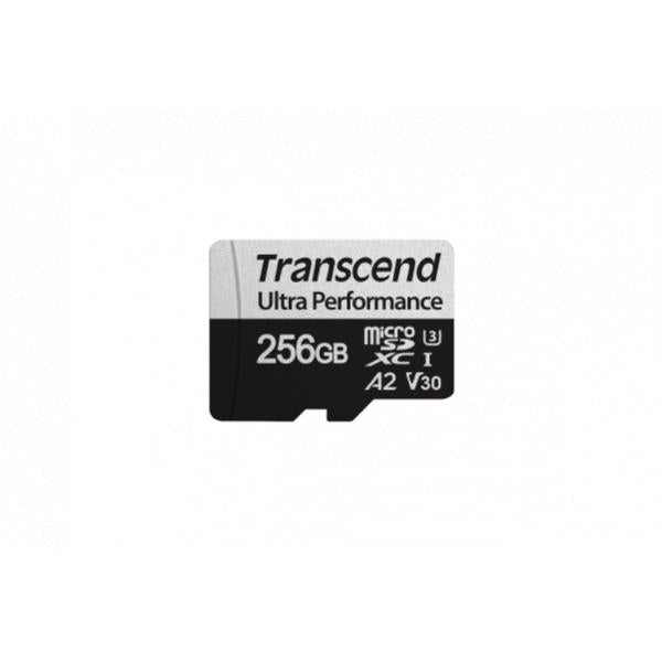Transcend ts64gusd340s 64gb microsd met adapter uhs-i u3 a2 ultra prestaties, 160 80 mb s