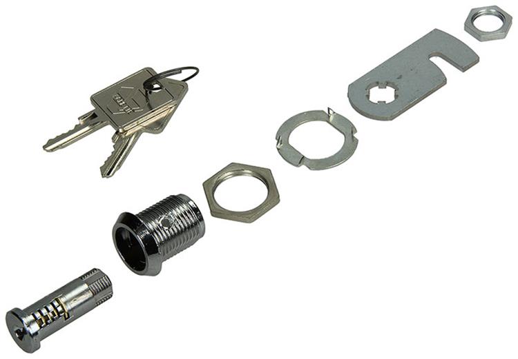 Mack 1013583 - 1 brievenkastslot verchroomd 22mm | 5 stuks
