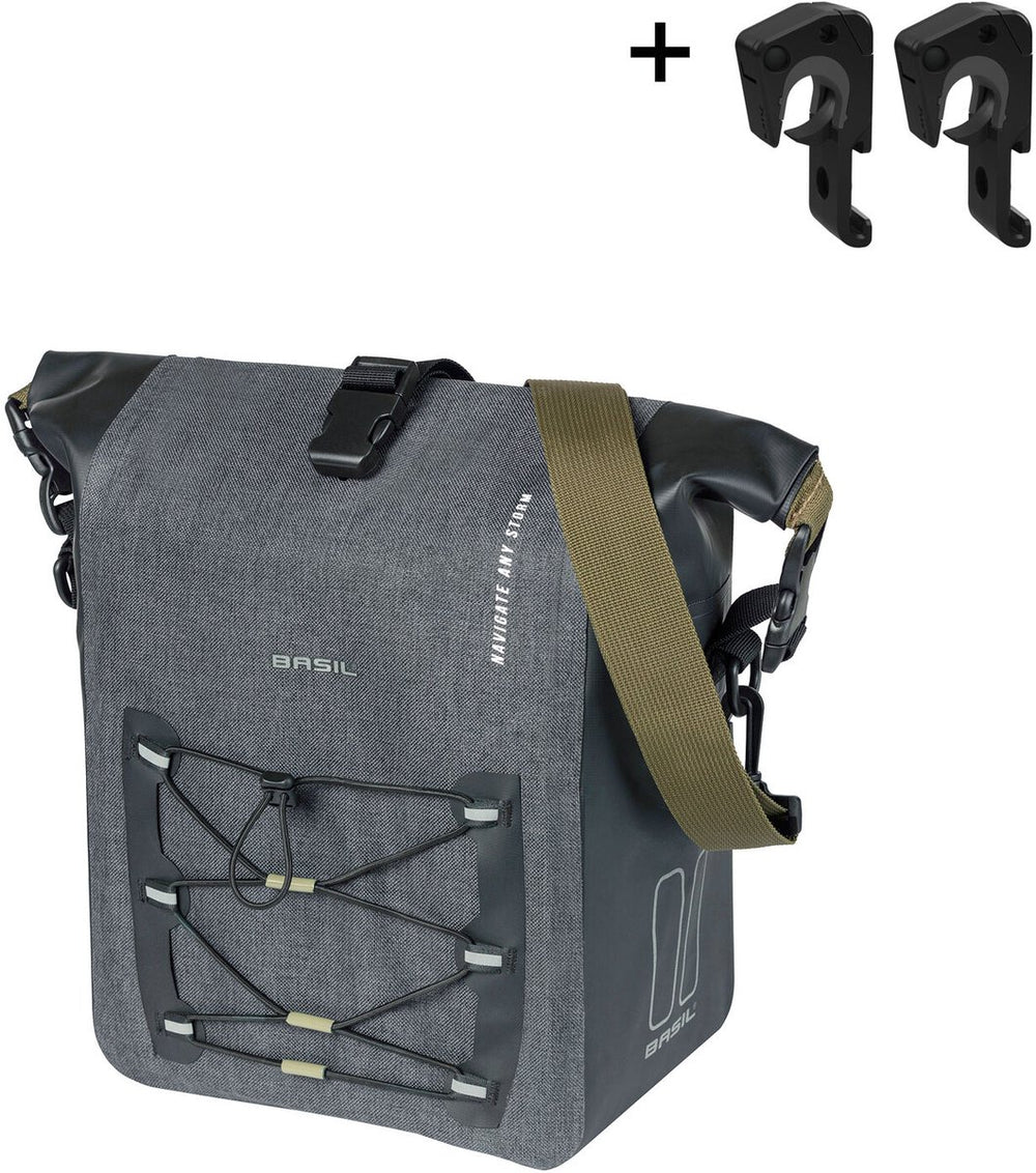 Basil Navigator Storm M sacoche simple 12-15L noir