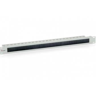 Equip 327411 borstelpaneel, zwart (ral 9005) borstelpaneel, zwart, 1u, 48,3 cm (19) 44 mm, 92,3 mm