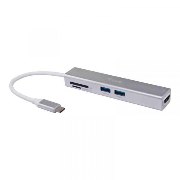Equip 133480usb-c 5in 1 multifunctionele adapter